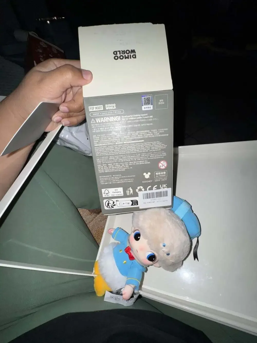 POP MART Dimoo World x Disney Series Donald Duck Vinyl Plush Keychain